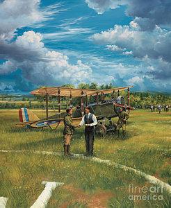 Wall Art - Painting - First Landing At Shepherd's Field by Randy Green