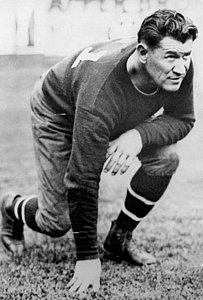 Football Wall Art - Photograph - Football Player Jim Thorpe by Underwood Archives