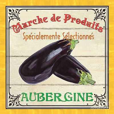 Wall Art - Painting - French Vegetable Sign 3 by Debbie DeWitt