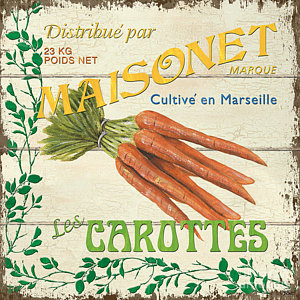 Wall Art - Painting - French Veggie Sign 2 by Debbie DeWitt
