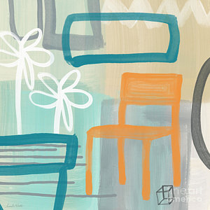 Wall Art - Painting - Garden Chair by Linda Woods