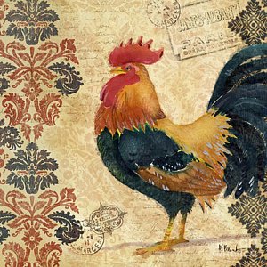 Wall Art - Painting - Gourmet Rooster II by Paul Brent