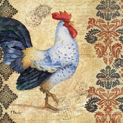 Wall Art - Painting - Gourmet Rooster by Paul Brent