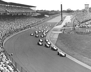 Wall Art - Photograph - Indy 500 Race Start by Underwood Archives