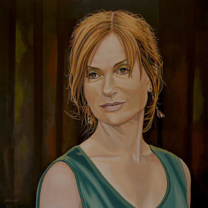 Wall Art - Painting - Isabelle Huppert Painting by Paul Meijering