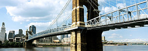 Wall Art - Photograph - John A. Roebling Suspension Bridge by Panoramic Images