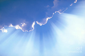 Wall Art - Photograph - Light Beams From Cloud by David N Davis
