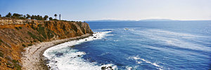 Wall Art - Photograph - Lighthouse At A Coast, Point Vicente by Panoramic Images