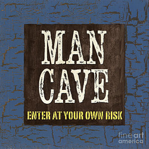 Wall Art - Painting - Man Cave Enter At Your Own Risk by Debbie DeWitt