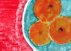 Wall Art - Painting - Mandarins by Linda Woods