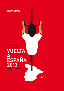 Wall Art - Digital Art - My Vuelta A Espana Minimal Poster - 2013 by Chungkong Art