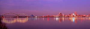 Wall Art - Photograph - Night Memphis Tn by Panoramic Images