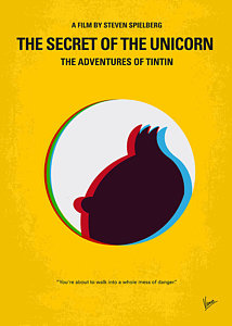 Wall Art - Digital Art - No096 My Tintin-3d Minimal Movie Poster by Chungkong Art