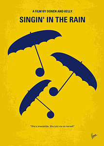 Wall Art - Digital Art - No254 My Singin In The Rain Minimal Movie Poster by Chungkong Art