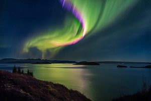 Wall Art - Photograph - Northern Lights Over Thingvallavatn Or by Panoramic Images