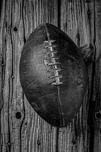 Football Wall Art - Photograph - Old Football by Garry Gay