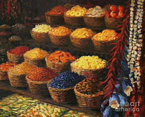 Wall Art - Painting - Palette Of The Orient by Kiril Stanchev