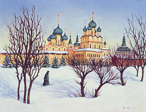 Wall Art - Painting - Russian Winter by Tilly Willis