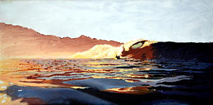 Wall Art - Painting - Sunrise Wave by Nathan Ledyard