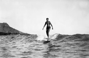 Wall Art - Photograph - Surfing At Waikiki Beach by Underwood Archives