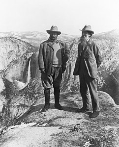Wall Art - Photograph - Teddy Roosevelt And John Muir by Underwood Archives