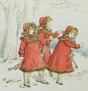 Wall Art - Painting - Winter by Kate Greenaway