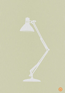 Wall Art - Digital Art - Desk Lamp by Naxart Studio