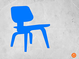 Wall Art - Photograph - Eames Blue Chair by Naxart Studio