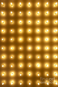Wall Art - Photograph - Theater Lights In Rows by Paul Velgos