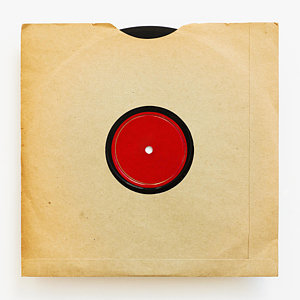 Wall Art - Photograph - Vinyl Record In Envelope On White Background, Studio Shot by Tetra Images