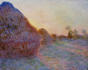 Wall Art - Painting - Haystacks by Claude Monet
