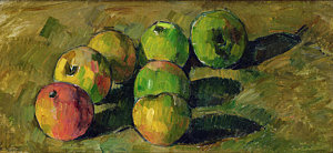 Wall Art - Painting - Still Life With Apples by Paul Cezanne