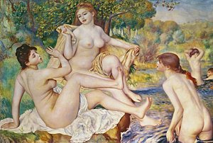 Wall Art - Painting - The Bathers by Pierre Auguste Renoir