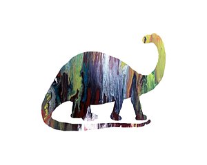 Wall Art - Painting - Brontosaurus by Steph J Marten