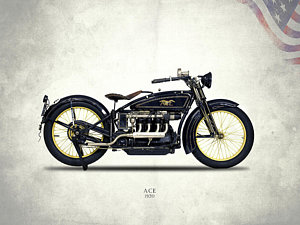 Wall Art - Photograph - Ace Motorcycle 1920 by Mark Rogan