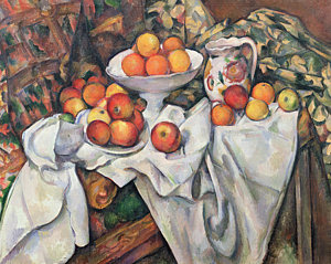 Wall Art - Painting - Apples And Oranges by Paul Cezanne