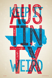 Wall Art - Digital Art - Austin Texas - Keep Austin Weird by Jim Zahniser