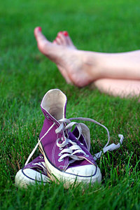 Wall Art - Photograph - Barefoot In The Grass by David April