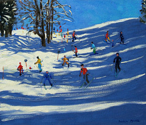 Wall Art - Painting - Blue Shadows by Andrew Macara