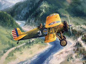 Wall Art - Painting - Boeing Country by Randy Green