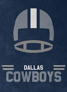 Football Wall Art - Mixed Media - Dallas Cowboys Vintage Art by Joe Hamilton