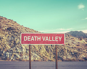 Death Valley Sign Art Print