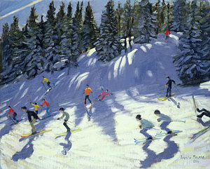Wall Art - Painting - Fast Run by Andrew Macara