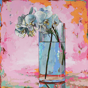 Wall Art - Painting - Flowers #17 by David Palmer