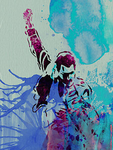 Musician Wall Art - Painting - Freddie Mercury by Naxart Studio