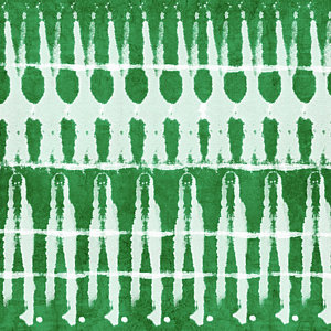 Wall Art - Mixed Media - Green Shibori 2- Art By Linda Woods by Linda Woods