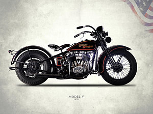 Wall Art - Photograph - Harley-davidson Model V 1930 by Mark Rogan
