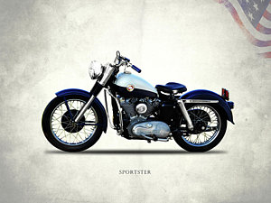 Wall Art - Photograph - Harley Davidson Sportster 1957 by Mark Rogan