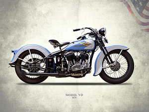 Wall Art - Photograph - Harley Model Vd 1935 by Mark Rogan