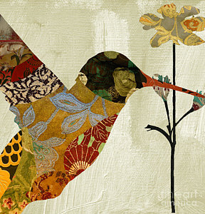 Wall Art - Painting - Hummingbird Brocade IIi by Mindy Sommers